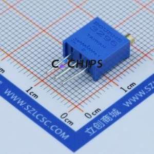 Résistance/potentiomètre réglable 3296W-1-101LF SIP-3P, 9,5x4,8 mm (Résistance : 100 Ohm) (Précision : 10%) - Product Image 1