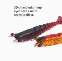 Aotuo Leurre souple réaliste Ironclad Shrimp coulant, 9,5 cm, 11,5 cm, 6g, 10g, lot de 2 en boîte, pour la pêche au bar en eau salée - Meilleures ventes