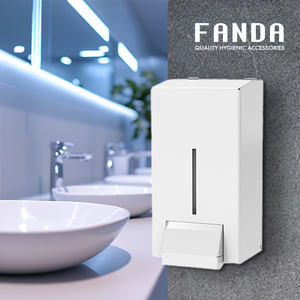 FANDA เครื่องจ่ายสบู่เหลวแบบติดผนังที่ทันสมัยและเป็นมิตรกับสิ่งแวดล้อม ความจุ 1000 มล. โครงสร้างสแตนเลส - Product Image 2