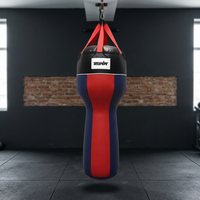 Sac de frappe d'angle en cuir PU robuste avec logo personnalisé, pour entraînement de boxe, coup de frappe en hauteur, Body Snatcher, et kickboxing thaï