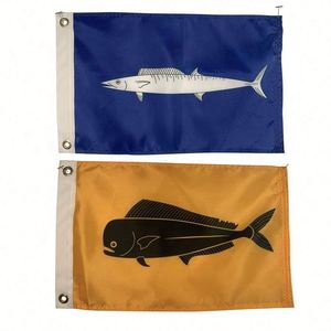 Bandera de Barco Promocional de Alta Resistencia de 12x18 Pulgadas, Doble Cara, con Impresión a Todo Color y Logotipo Personalizado a Precio Económico - Product Image 1