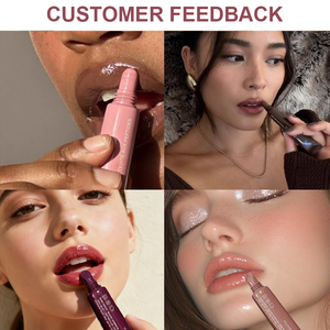 12 màu sắc bán buôn Vegan Son môi độ ẩm Khóa Môi men cao tỏa sáng môi Plumping son bóng cho trang điểm - Product Image 5