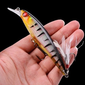 Leurres <span class=keywords><strong>de</strong></span> pêche Minnow Crank Wobble Bait, <span class=keywords><strong>kit</strong></span> <span class=keywords><strong>de</strong></span> leurres artificiels durs pour la pêche au bar, à la truite, à la perche en eau douce et en eau salée - Product Image 5
