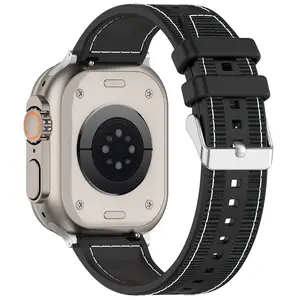 Cinturino in Nylon tessuto per iWatch 49mm 45mm 42mm resistente in Nylon traspirante smart watch per Apple Watch serie di orologi