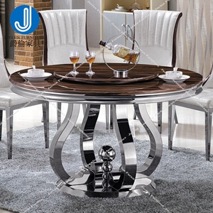 Mesa de jantar de mármore mesa de jantar moderna made in vietnam mesa redonda com lazy susan