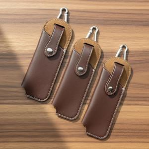 Étui de ceinture promotionnel en cuir véritable durable pour couteau, avec design moderne et impression en relief - Product Image 4