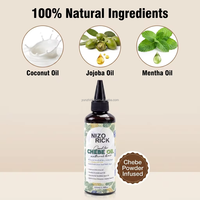 Huile de Chebe Naturelle Marque Blanche pour la Croissance Capillaire, Anti-Chute, Huile Capillaire Fortifiante à la Poudre de Chebe Africaine, Traitement du Cuir Chevelu 100ml