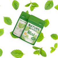 Großhandel aromatisierte Zahnstocher, maßge schneiderte aromatisierte Zahnstocher mit Koffein und Obst boxen mit Reiß verschluss für die Raucher entwöhnung.