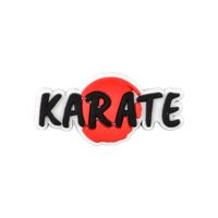 Breloques pour chaussures de karaté en gros, nouvelle arrivée, accessoires pour chaussures, logo personnalisé en PVC, breloques pour chaussures