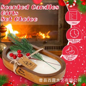 Wooden dough bowl for home use, aromatherapy <b>candle</b> holder, <b>wick</b> <b>candle</b> container, storage bowl, Christmas <b>candle</b> bowl - Product Image 4