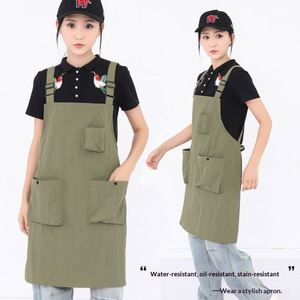 ผ้ากันเปื้อนกันน้ำแบบไม่มีแขน สไตล์จีน สำหรับผู้ชายและผู้หญิง เหมาะสำหรับงานจัดเลี้ยง ชานม กาแฟ ร้านทำเล็บ และงานอื่นๆ - Product Image 2