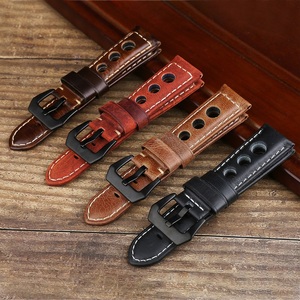 Vendita calda <span class=keywords><strong>Vintage</strong></span> confortevole da uomo in vera pelle cinturini per orologi di lusso universali - Product Image 2