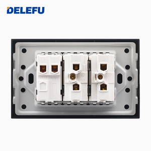 델레푸 블랙 글래스 패널 브라질 표준 스마트 스위치 CAT6 네트워크 소켓 USB 타입-C 벽면 콘센트 가정용 충전 패널 20A - Product Image 6