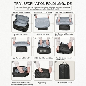 Borsone da viaggio convertibile 53L/zaino in stile Sport per <span class=keywords><strong>viaggi</strong></span> in aereo con chiusura a cerniera per uso quotidiano borsa per Laptop - Product Image 3