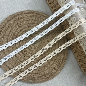 Ribete de Encaje de Algodón Puro con Borde Picot Delicado de 1.0 cm, Toque de Acabado <span class=keywords><strong>para</strong></span> <span class=keywords><strong>Ropa</strong></span> de Bebé y Manualidades de Herencia YLC07 - Product Image 3