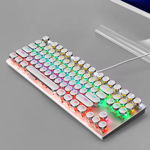Teclado Mecánico Retro Punk de 87 Teclas, Nuevo, con Cable USB para Juegos de PC, Gran Venta - Product Image 3