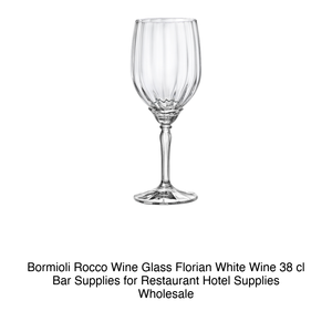 แก้วไวน์ขาว Florian 38 cl สูง 20.8 ซม. เส้นผ่านศูนย์กลาง 8.2 ซม. Bormioli Rocco - Product Image 2