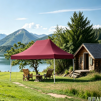 Tente de réception pliante d'extérieur 3x4m en tissu Oxford, auvent pop-up simple, promotionnel et personnalisable