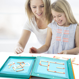 Creative Wooden Brain Matchstick Puzzle Game Fun Family Interaction for Logical Thinking & Ability Development Kids Playing - Product Image 3
