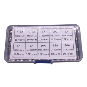 Fusibles de vidrio 0.2A 20A M5X20MM, kit de 100 piezas en caja, fusible de cartucho para protección eléctrica - Product Image 5