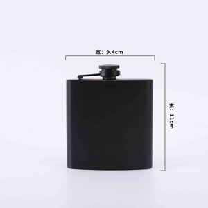 Botella de Vino Portátil con Logotipo Personalizado, Color Negro Mate, Bebedero de Alcohol, Acero Inoxidable 201, Botella de Bolsillo para Whisky, Tequila, Licor - Product Image 5