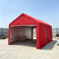 Tente de garage robuste, imperméable et de grande taille avec porte enroulable pour abri de stationnement de voitures et camions, protection des véhicules en promotion