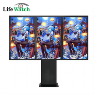 55 pouces support libre 1x3 matrice extérieure IP66 sans ventilateur étanche Android OS LCD murs vidéo signalisation numérique Solution publicitaire