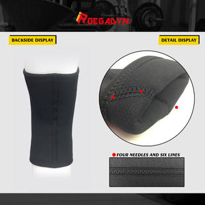 Penyangga Lutut Powerlifting 7mm Neoprene Pelindung Kebugaran Penyangga Lutut Angkat Berat Pelindung Keamanan Kebugaran - Product Image 3