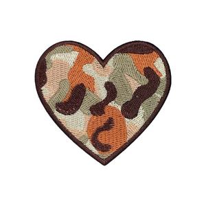 가을 사냥 시즌 용 카모 보우 하트 패치 트럭 운전사 모자 오리 낚시 직물 용 자수 철 총알 껍질 패치 - Product Image 2