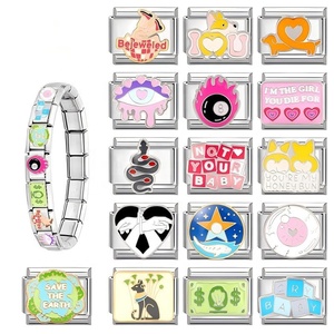 Italian Module Sweet Fresh Multi-functional DIY Creative Italian-style Connectable Electroplated Charm Animal Shape Bracelets - Product Image 2