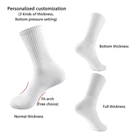Chaussettes en coton personnalisées avec logo, automne et hiver, chaussettes désodorisées pour hommes et femmes, chaussettes de sport à tube haut pour adolescents