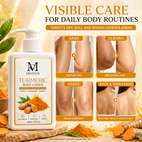 Lotion corporelle au curcuma 200 ml, marque privée OEM ODM, enrichie en vitamine C, niacinamide et beurre de karité, hydratante et unifiante pour le teint