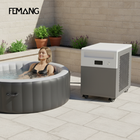 Refroidisseur d'eau professionnel personnalisé 1.5P, réfrigérant R410A, télécommande automatique, haute productivité, pour la récupération sportive en extérieur