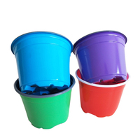 Doppelte Farbe Kunststoff Grow Box Fall beständige Sämling schale für Hausgarten Blumentopf Kindergarten Transplantation Blume Sämling Töpfe
