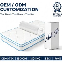 Matelas orthopédique à ressorts Bonnell en mousse à mémoire de forme gel, tailles double, queen et king, vente chaude, directement de l'usine