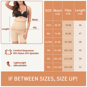 XS-5XL BodyShaper Weight Loss Slimming Plus Size Nylon Spandex Shapewear High Rise Tummy Control Pants Women Shape <strong>Wear</strong> - Product Image 5