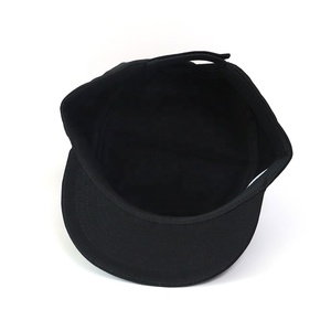 Tùy chỉnh cá nhân thêu logo thương hiệu vòm phẳng vành mũ màu đen tinh khiết bông giản dị chất lượng cao bát pillbox mũ - Product Image 5