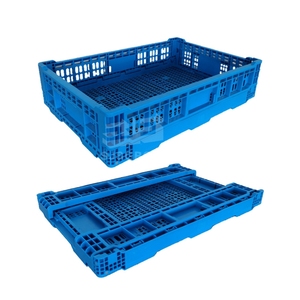 Heavy Duty Fold Plastic Suppliers Food Crates Foldable Crate Plastic Folding Storage Box Plastic Foldable Crate