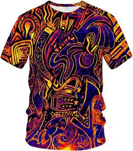 Fitspi Vente en gros de t-shirts unisexes imprimés en 3D, t-shirts psychédéliques et trippy, fournisseur de pulls à capuche de mode en provenance de Chine pour - Product Image 3