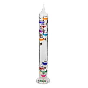 Gelsonlab <span class=keywords><strong>Thermomètre</strong></span> Galileo en verre HSGC-058 et sphères de verre multicolores Baromètre de fluide en centigrade Cadeau de décoration intérieure - Product Image 1
