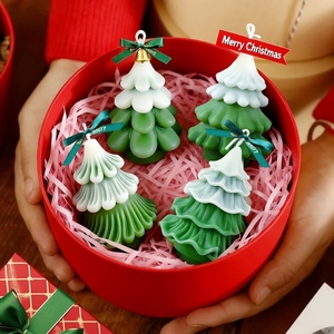 3D Christmas Tree Silicone <b>Molds</b> for DIY <b>Candles</b> Wax Soap Plaster Epoxy Resin Casting Craft Home Decoration Handmade Gift - Product Image 6