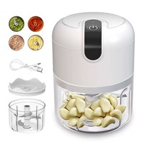Best verkochte USB oplaadbare elektrische groentehakker, uiensnijder, fruitsnijder, keuken gadget, knoflookpers