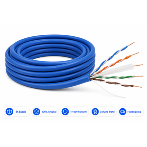 <span class=keywords><strong>สาย</strong></span>เคเบิลอีเทอร์เน็ต Cat6 7814A Belden ของแท้ของใหม่สายเคเบิลเครือข่าย U/UTP ทองแดง24AWG แข็ง4คู่ยาว305<span class=keywords><strong>เมตร</strong></span>/ม้วน - Product Image 1
