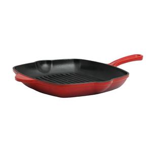European Metalac Enamel Coating 28cm Cast Iron Griddle <strong>Grill</strong> <strong>Pan</strong> Cookware - Product Image 2