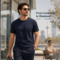 Camiseta JNEI para Hombre, Ligera, para Actividades al Aire Libre, 150 g/m², Protección UV, Secado Rápido, Transpirable, para Uso Diario