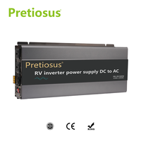Pretiosus onduleur RV onduleur alimentation 3000w 3KW onduleur à onde sinusoïdale Pure DC12V ToAC220V avec convertisseur de puissance à télécommande