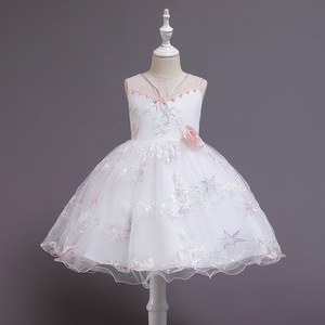 Robe de princesse pour filles, sans manches, en Tulle, coupe trapèze, décolleté en cœur, robe de demoiselle d'honneur, violet, rose, gris, bleu clair, vert - Product Image 2