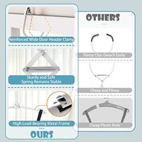 Ensemble de sauteurs de porte pour bébé avec pince de fixation métallique et sangle réglable pour nourrissons et tout-petits de 6 à 24 mois