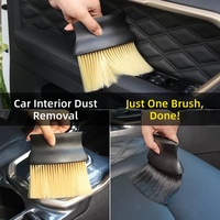 Brosse à poussière pour l'intérieur de la voiture, brosses de nettoyage pour voiture, brosse à poils doux pour le détaillage, outil de dépoussiérage