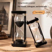 Sablier en bois 15/30/60 minutes, horloge à sable, décoration de classe, de vacances, de maison, sablier personnalisable